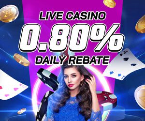 Live Casino 0.80% Unlimited Rebate