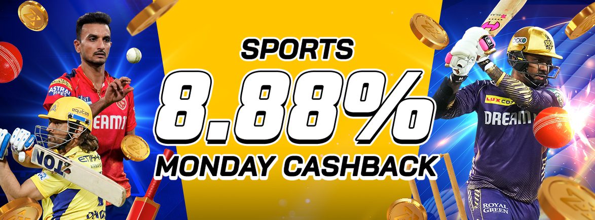 Sports 8.88% Monday Cashback