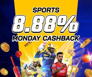 Sports 8.88% Monday Cashback