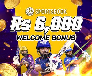 Sportsbook Rs 6,000 Welcome Bonus